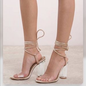 Tobi lace up heels never worn
